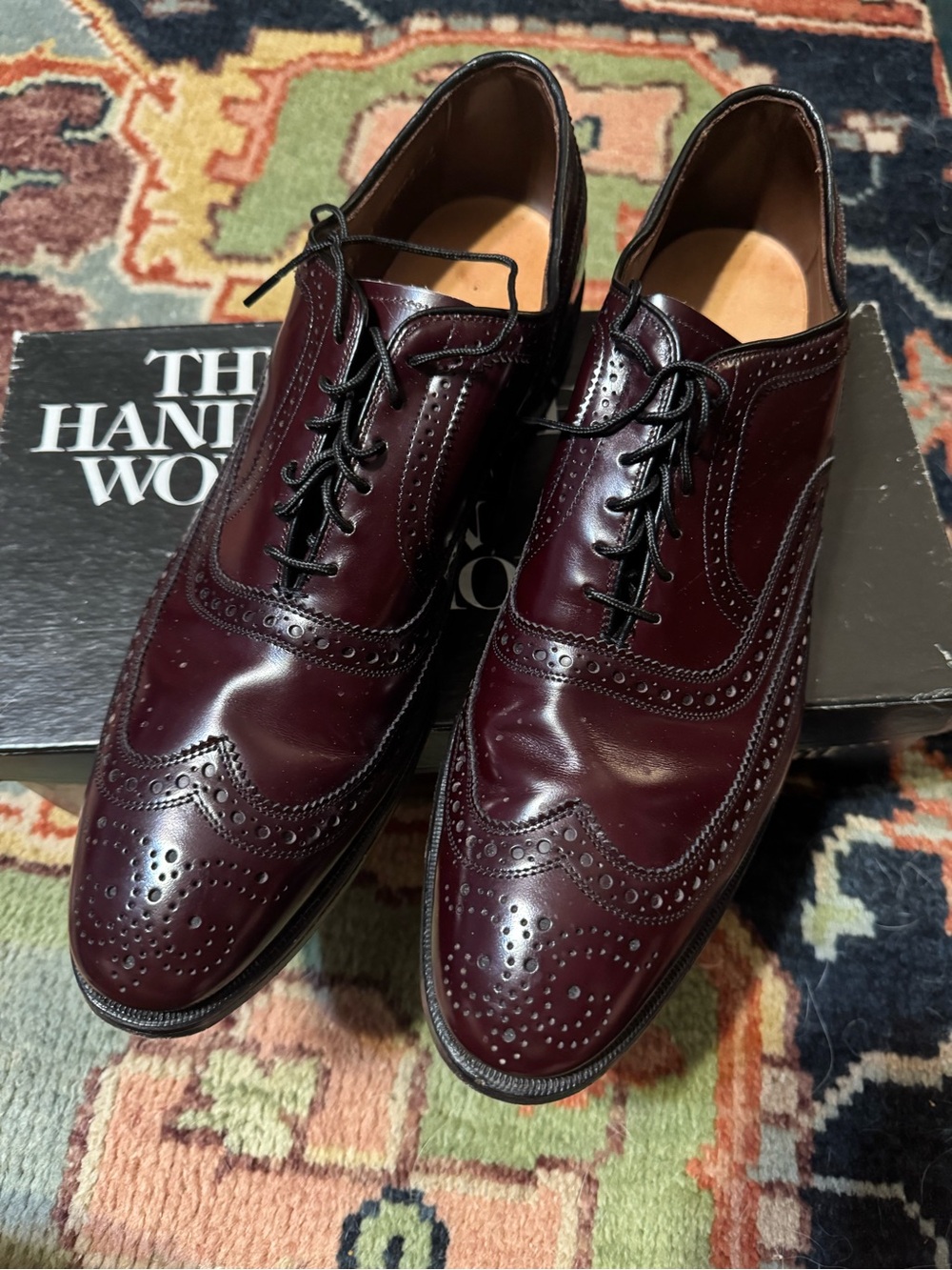 Allen Edmonds Burgundy Wingtip Oxfords